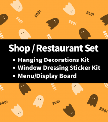 【Halloween】Shop/Restaurant Set